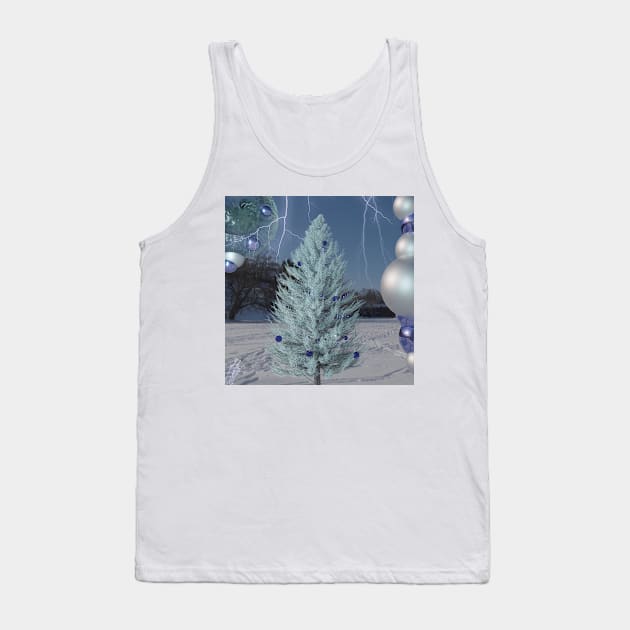 Christmas Tree Surreal Art Tank Top by MeditativeLook